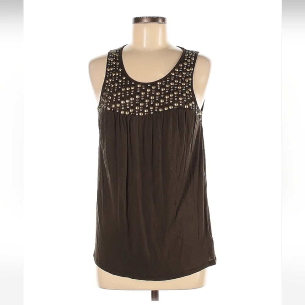 XXI Sleevless Blouse | Size M | Green/Brown